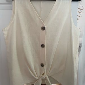 BNWT Old Navy Tie Front Tank Top